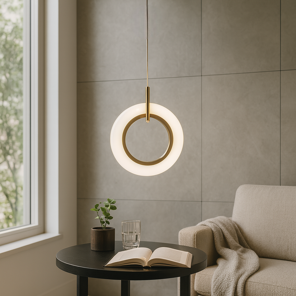 Підвісний світильник золотий D-21 cm Led 8W 4000K Gold Link 251135-100006677