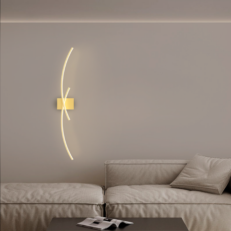 Бра Double lines simple Gold Н60 cm / Н80 cm / Н100 cm 241019-100003909