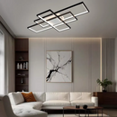 Стельова люстра з пультом L-90 cm Led 110W 3000К-60000К Black Square 260975-100008854