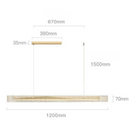 Люстра підвісна Relief L-120cm Gold 250617-100005077