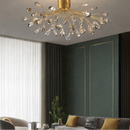 Люстри золоті підвісні з графітовими пелюстками D-85 cm / D-90 cm G4*36 Квітка Flower 260318-100007634