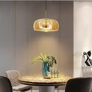 Підвісний світильник бурштиновий D-28 cm Led 8W 4000K Amber+Gold Jube 260118-100007219