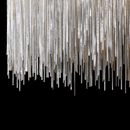 Підвісна подвійна люстра с ланцюжків D-80+50 cm Led 70W 3000K-6000K Chrome Chain 251218-100006916