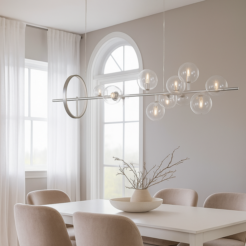 Люстра підвісна Bubbles L-120cm Led+G9x10 Silver 250635-100005163