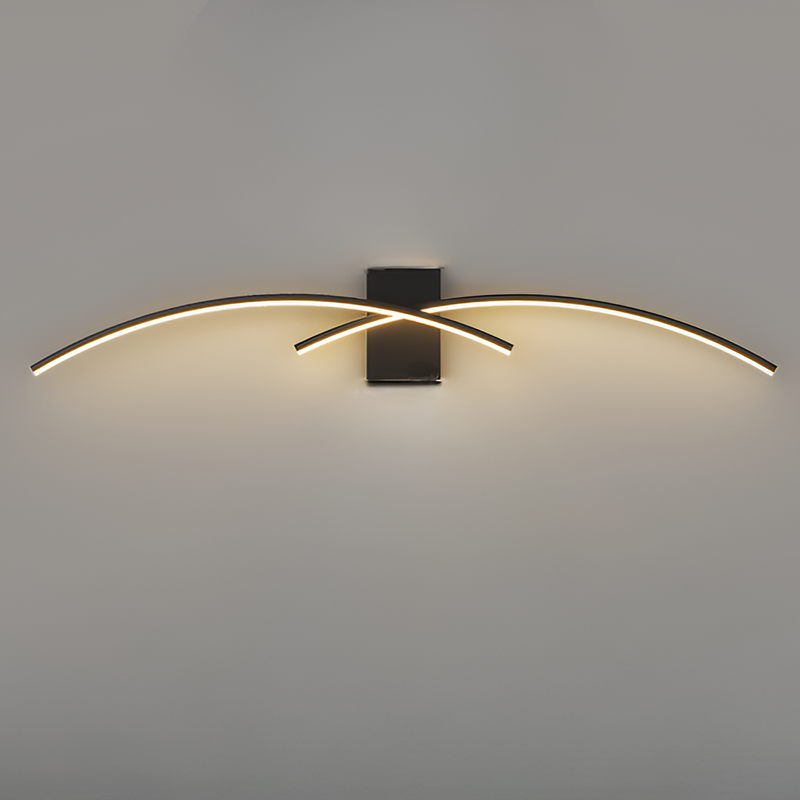 Бра Double lines simple black Н-60 / Н-80 / Н-100 240119-100003023