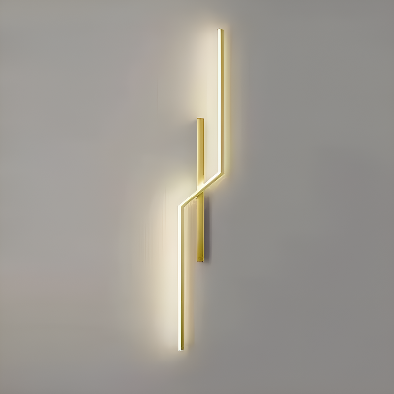 Бра Double lines Gold H-60/ 80/ 100cm 3000К 250580-100004763