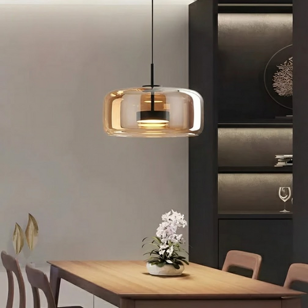 Підвісний світильник бурштиновий D-33 cm Amber+Black Jube 251231-100006768