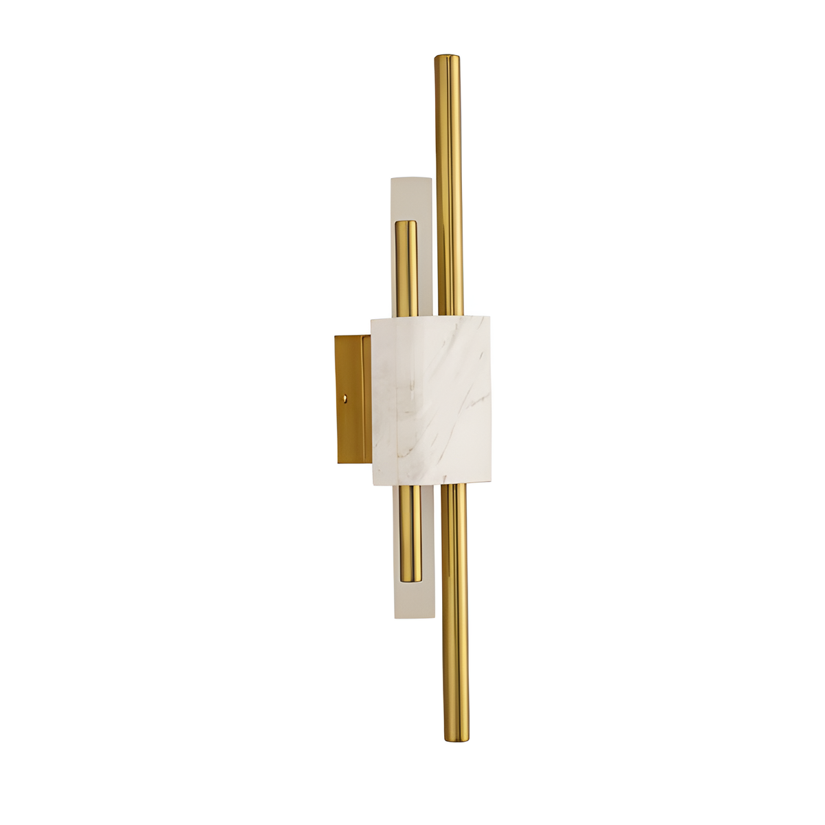 Настінний світильник бра білий мармур з золотом H-45.5 cm Tico Led Tubes Gold+White 250647-100005380
