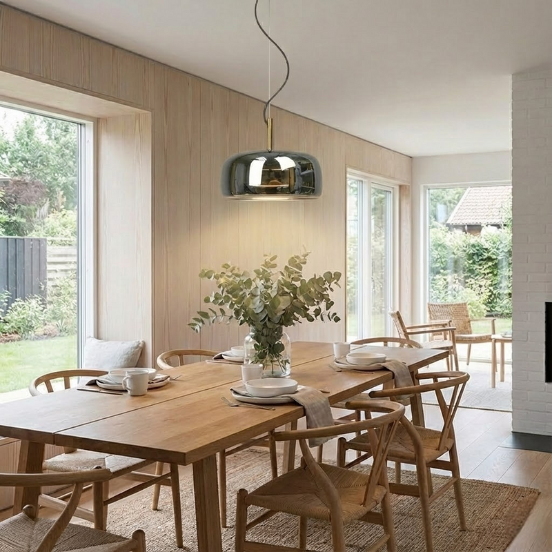 Підвісний світильник димчастий D-33 cm Grey+Gold Jube 251231-100006770