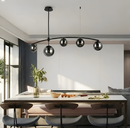 Підвісна люстра чорна L-125 cm E27*5 Black Bubbles 260131-100007120