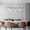 Підвісна люстра золота геометрична L-100 cm / L-120 cm Led Gold Geometry Wave 250718-100005648