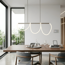 Підвісна люстра срібна L-120 cm Led 32W 3200K Chrome Rope 260342-100007587