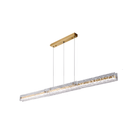 Підвісна люстра L-127 cm Led 32W 3000K 4000K 6000K Gold Fused glass 250758-100005694