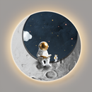 Настінні світильники місяць з астронавтом D-40/50/60 cm Led 4000K Astronaut 250958-100005921