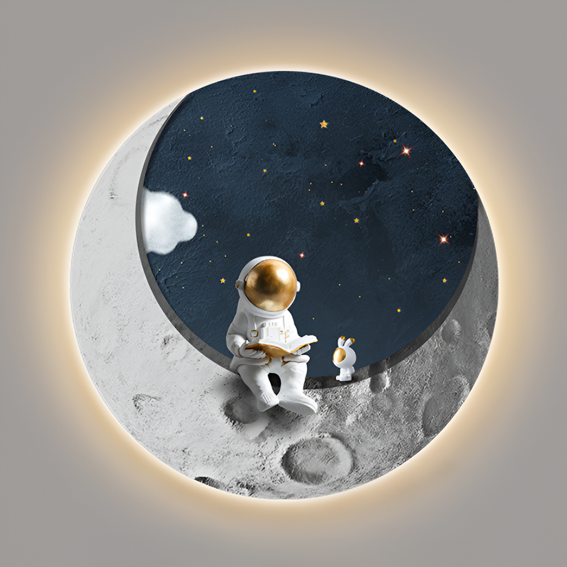 Настінні світильники місяць з астронавтом D-40/50/60 cm Led 4000K Astronaut 250958-100005921