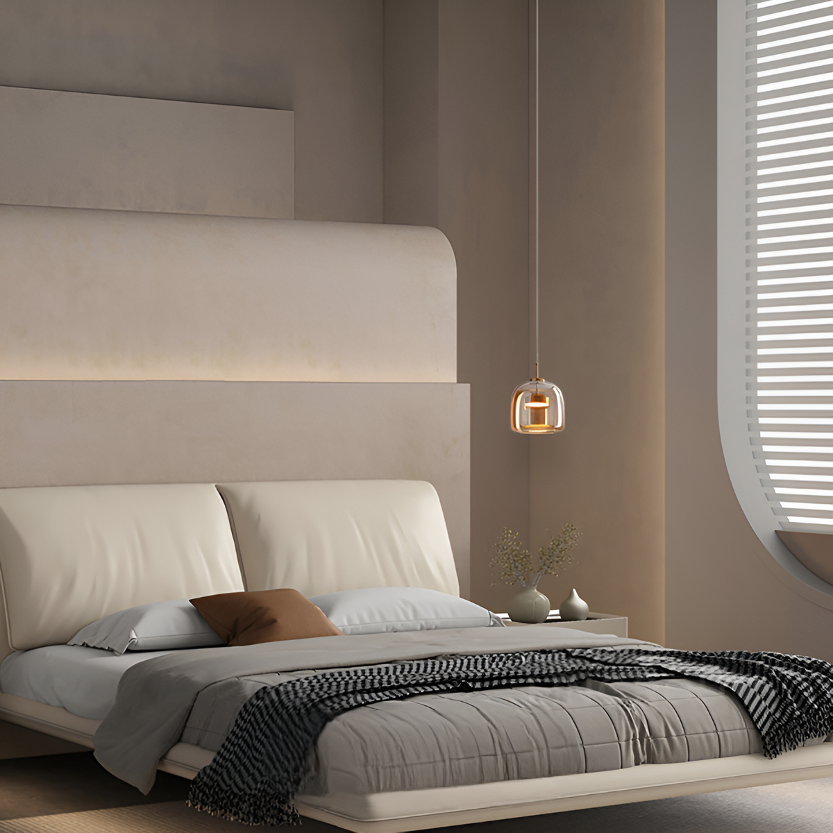 Підвісний світильник бурштиновий D-23 cm Led 9W 3000K-6000K Amber+Gold Jube 251231-100006775