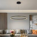 Підвісні люстри чорні D-40 cm / D-60 cm / D-80 cm Led Black Circle 260322-100007654