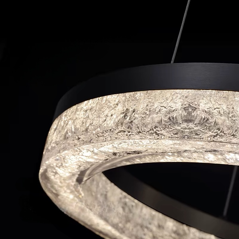 Підвісна люстра чорна D-60 cm Led 75W Black Ice 251088-100006351