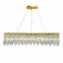 Підвісна люстра золота L-120 cm E14 Gold Crystal Crown 260288-100007525