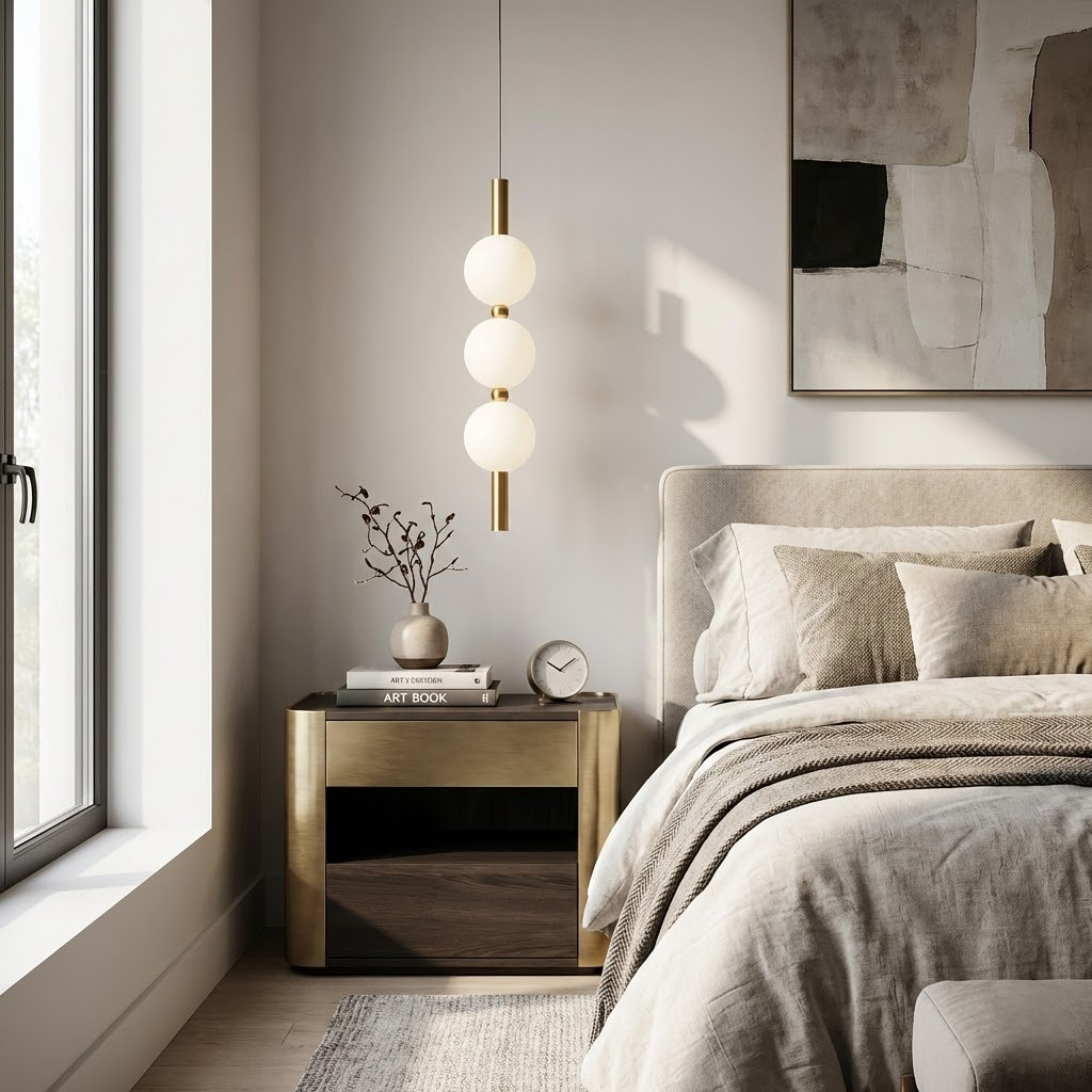 Підвісний світильник Led 6W 3000K-6000K Gold+White Pearls 260131-100007141