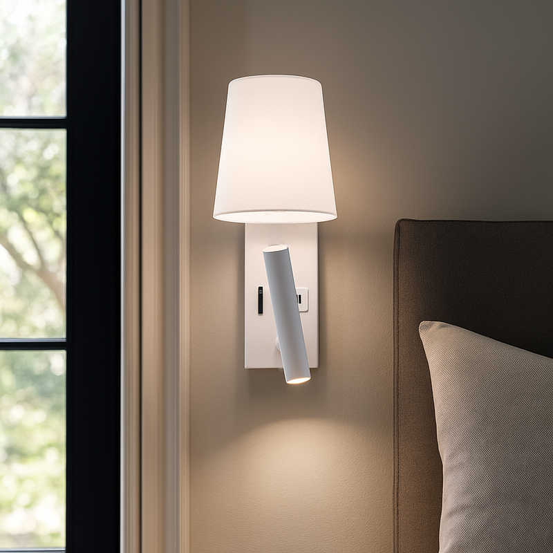 Настінний світильник білий H-25 cm Led 3W 4200K White+Black House 251160-100006547