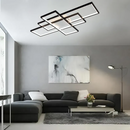 Стельова люстра з пультом L-90 cm Led 110W 3000К-60000К Black Square 260975-100008854