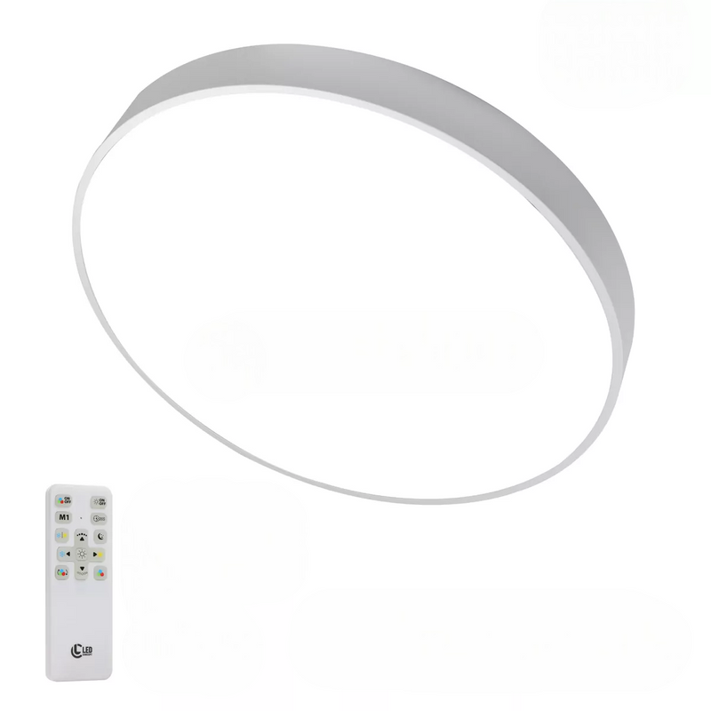 Стельовий світильник білий з пультом D-30/40/50 cm Led + RGB White Circle 251048-100006298