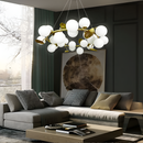 Люстра Frosted Bloom D-60cm / D-80cm Gold+White 250518-100004849