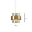 Підвісний світильник D-18 cm E27 Led Amber+Gold Mugga Lamp 251121-100006756