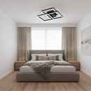 Стельова люстра чорна L-50 cm Led 100W 3000K-6000K Black Square 260260-100007378