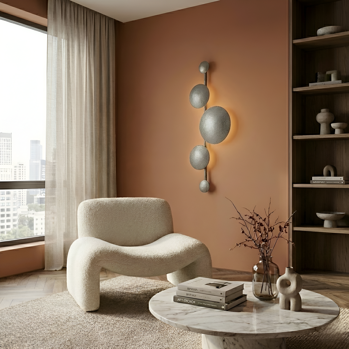Бра декоративне L-107 cm G9 Grey Molecular 260141-100007156