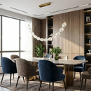 Підвісні люстри рельєфні L-90 cm / L-100 cm / L-120 cm / L-140 cm Led 3000K-6000K Gold+Clear Pearls 251218-100006841