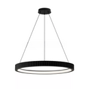 Підвісна люстра чорна D-60 cm Led 50W 3000K-6500K Black Gofre 260248-100007394
