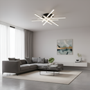 Стельова люстра біло-чорна D-64 cm Led 90W 3000K-5000K White+Black Star 260260-100007380