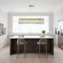 Підвісна люстра золота L-120 cm E14 Gold Crystal Crown 260288-100007525