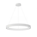 Підвісна люстра біла D-60 cm Led 50W 3000K-6500K White Gofre 260248-100007395