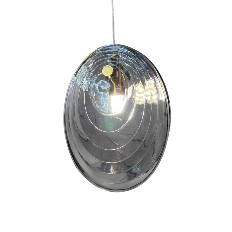 Підвісний світильник мушля димчастий H-20 cm G9 Smoke Shell 251122-100006598