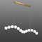 Підвісна люстра з білими перлинами L-100 cm Led 14W White Pearls 251018-100006377