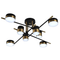 Люстра чорна з золотом L-75 cm H-25 cm Led 52W Gold+Black Satellite 230747-100002378