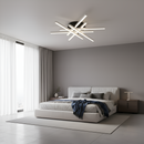 Стельова люстра біло-чорна D-64 cm Led 90W 3000K-5000K White+Black Star 260260-100007380