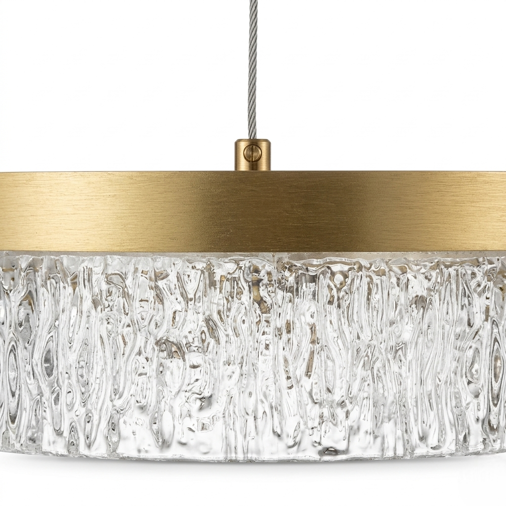 Підвісні люстри золоті D-60 cm / D-80 cm Led 100W Gold Ice 250819-100005878
