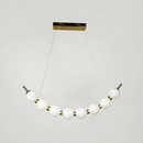 Підвісні люстри L-66 cm / L-95 cm / 105 cm Led Gold+Clear Pearls 251218-100006842