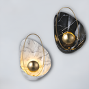 Бра-мушля біла з мармуру H-40 cm Led 5W 3000K White Pearl Wall Marble 250818-100005750