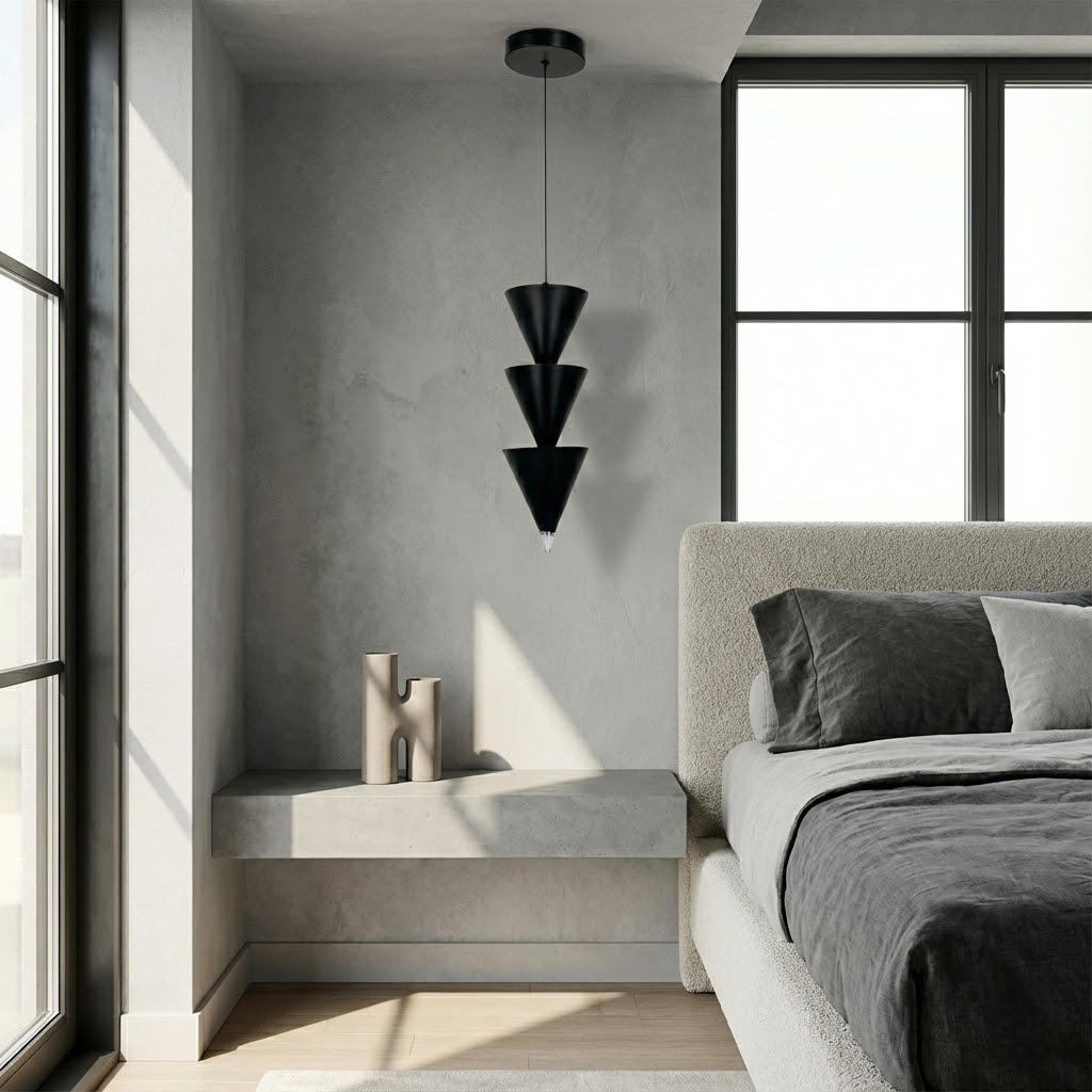 Підвісний світильник чорний конус H-50 cm Led 8W 4000K Black Cone 251118-100006749
