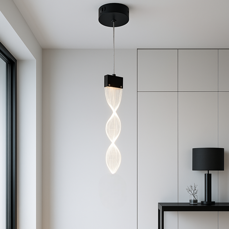 Підвісний світильник Wave 4500К 3.5W Black 250635-100005151