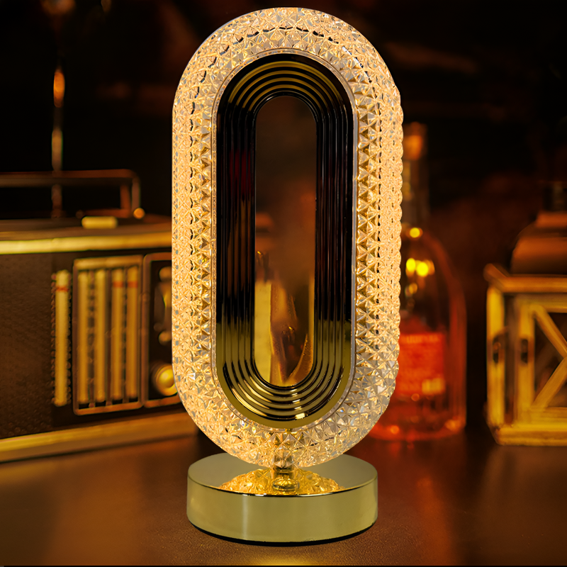 Настільна лампа з акумулятором Lumen Arc Gold + Clear 250588-100004668
