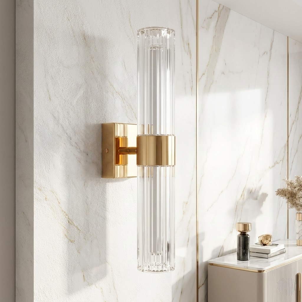 Настінний світильник рожеве золото H-30 cm Led Gold Relief 251122-100006760