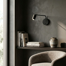 Настінний світильник чорний зі спотом H-27 cm D-10 cm GU10 Black 251140-100006708