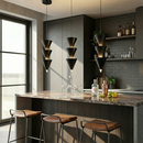 Підвісний світильник чорний конус H-50 cm Led 8W 4000K Black Cone 251118-100006749