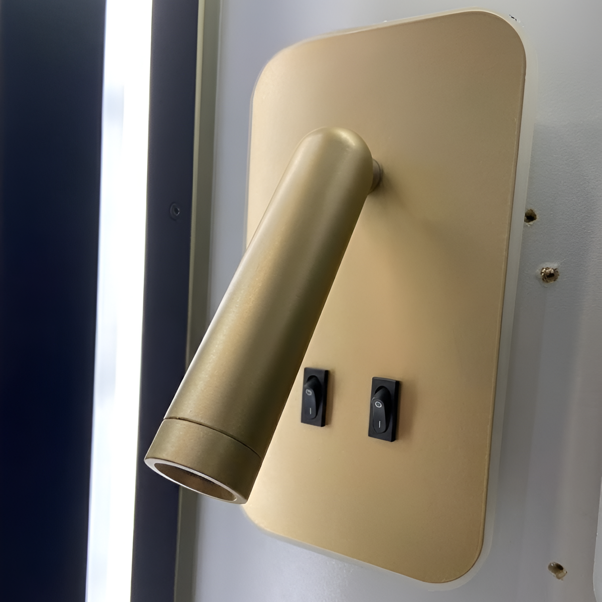 Настінний світильник золотий H-18.5 cm Led 8W 4000K Gold Rectangle 251036-100006482